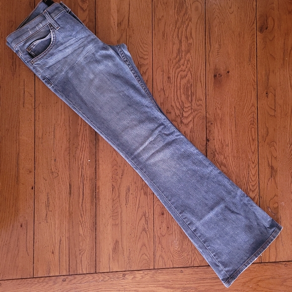 Vintage USA Juicy Couture Bellbottom Flare Jeans -Tagged 30- Check Measurements - Picture 4 of 10